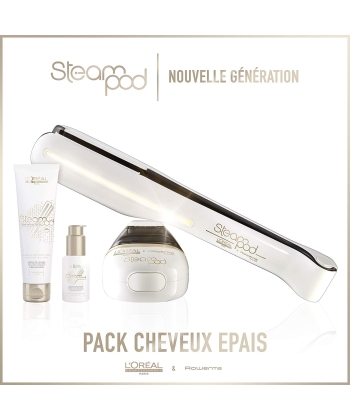 L'Oreal Professionnel Steam Pod v2+sSerum+Πληρωτική και Λειαντική κρέμα για θερμική επεξεργασία μαλλ